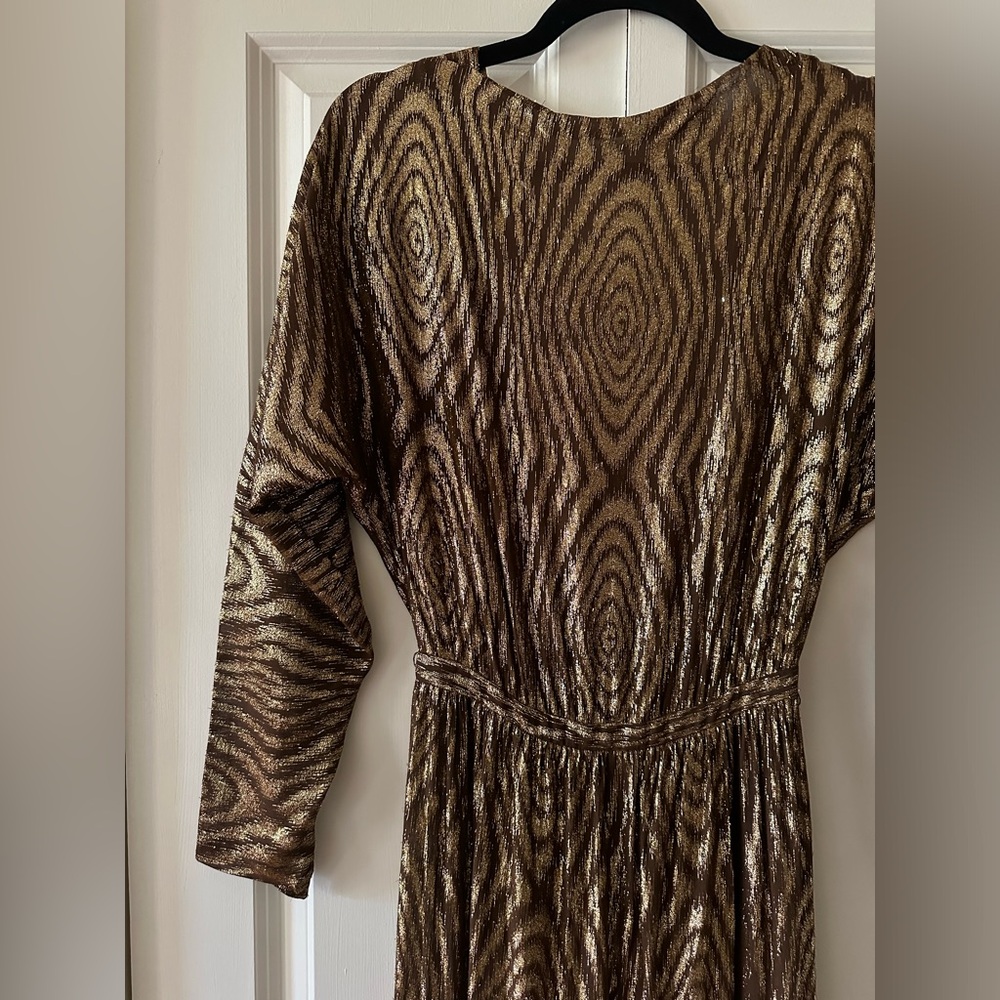 Vintage 70s Joan Leslie by Kasper Gold Backless Disco Gown - Women’s 0/2 XS